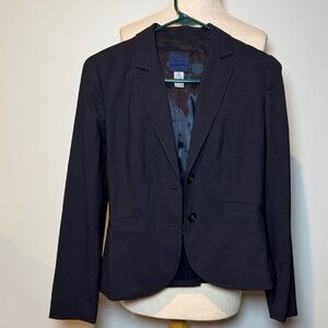 J. Crew Women's Dark navy wool/spandex preppy Blazer